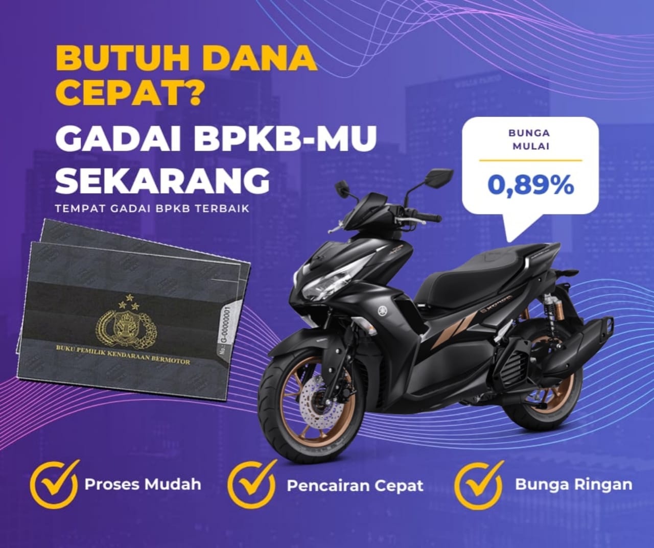 Pinjaman Dana Jaminan Bpkb Motor Yamaha Aerox 155 Vvas Dapat Pinjaman Berapa? Seperti Ini Simulasinya